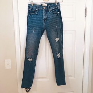 Gap high rise slim straight jeans